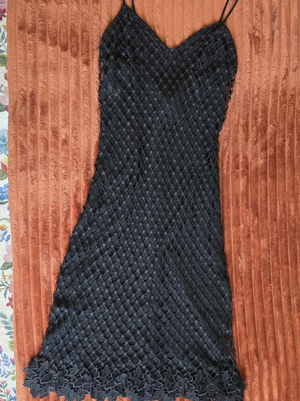Dolce & Gabbana Black Lace-Trimmed Mini Dress - Picture 5 of 14